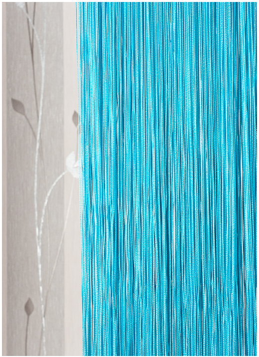 Zasłona Sznurkowa Drzwi Okno Firana Dekoracyjna Turkusowa