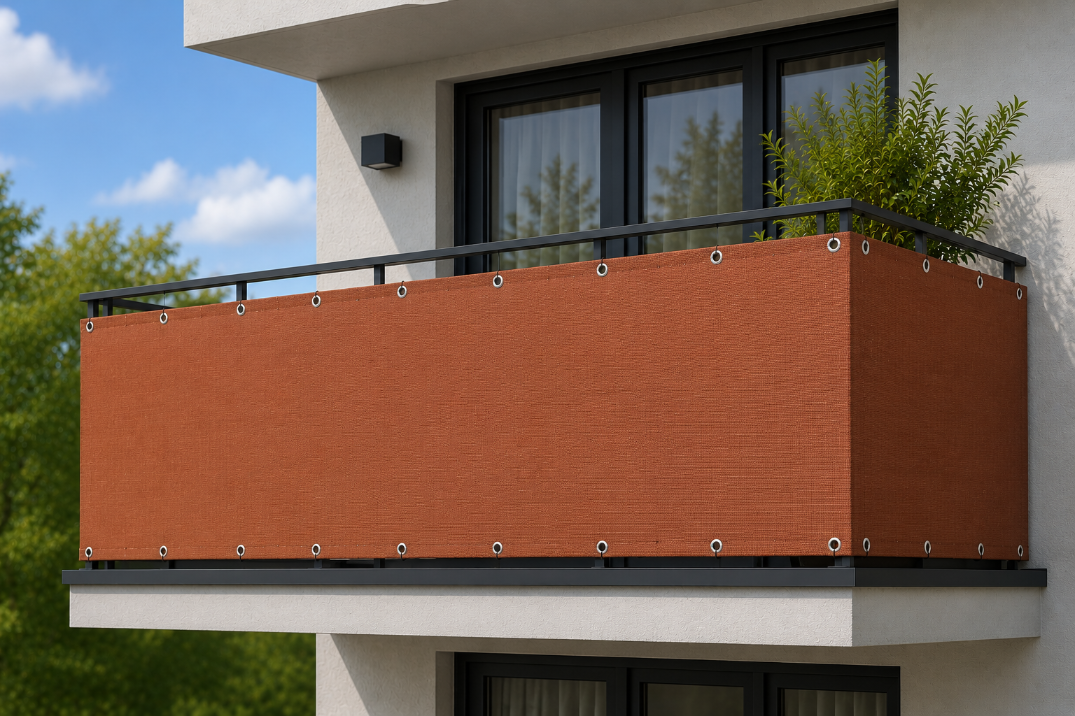 OSŁONA BALKONOWA MATA HDPE 95% UV NA BALKON TARAS