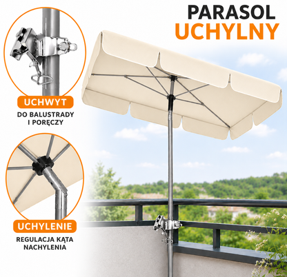 Parasol balkonowy uchylny Bahama 1,8x1,2m