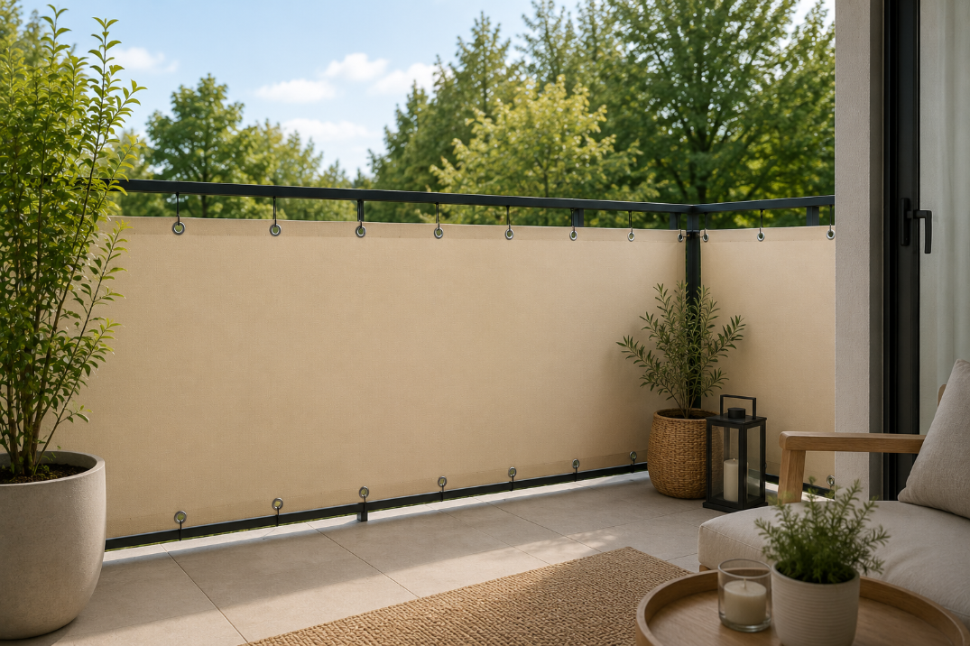 OSŁONA BALKONOWA MATA HDPE 95% UV NA BALKON TARAS