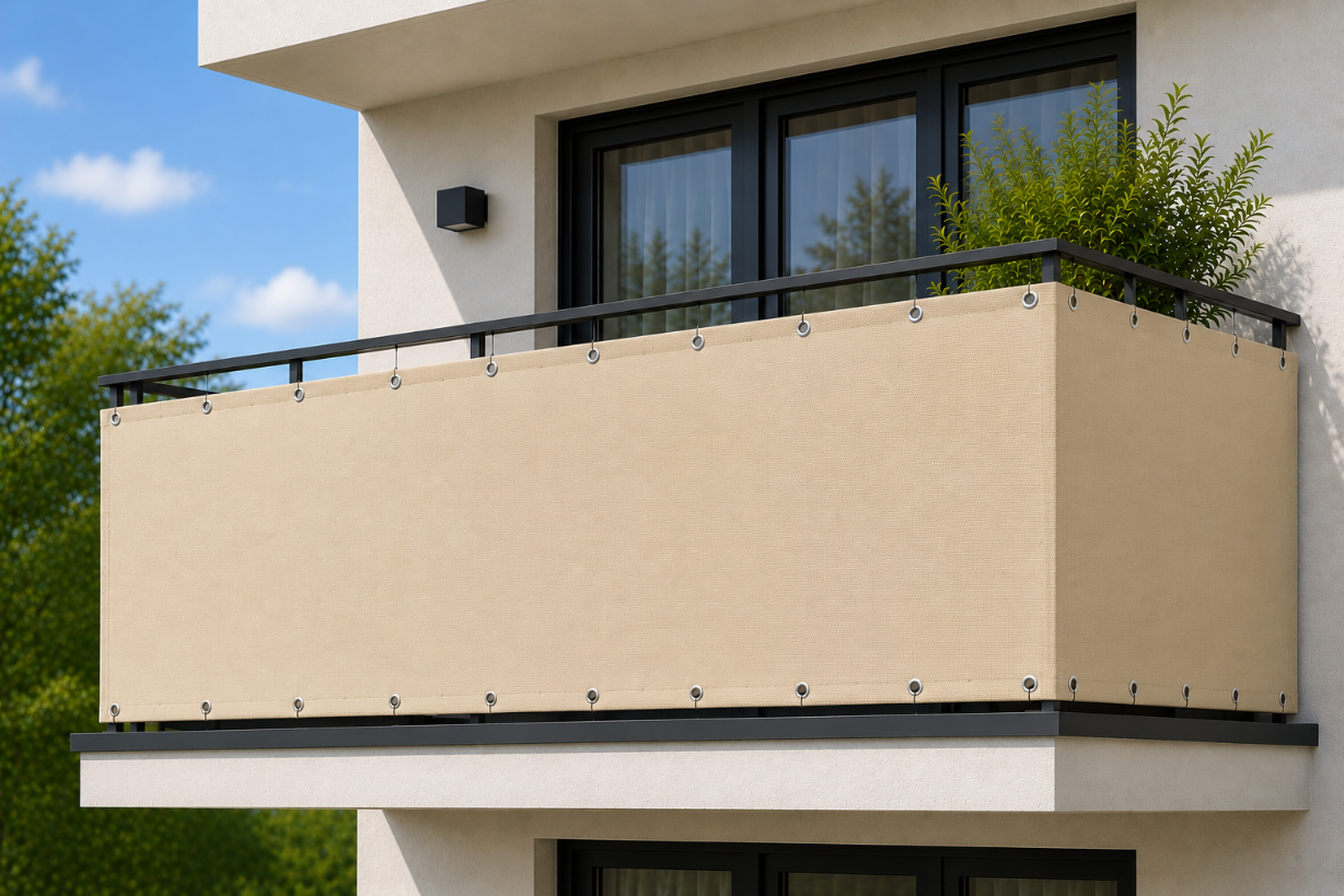 OSŁONA BALKONOWA MATA HDPE 95% UV NA BALKON TARAS