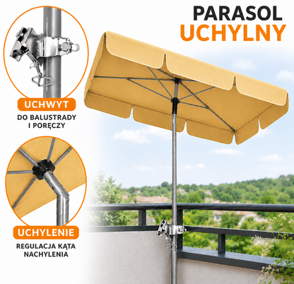 Parasol balkonowy uchylny Bahama 1,8x1,2m