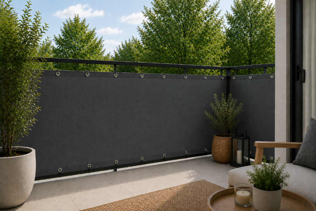 OSŁONA BALKONOWA MATA HDPE 95% UV NA BALKON TARAS