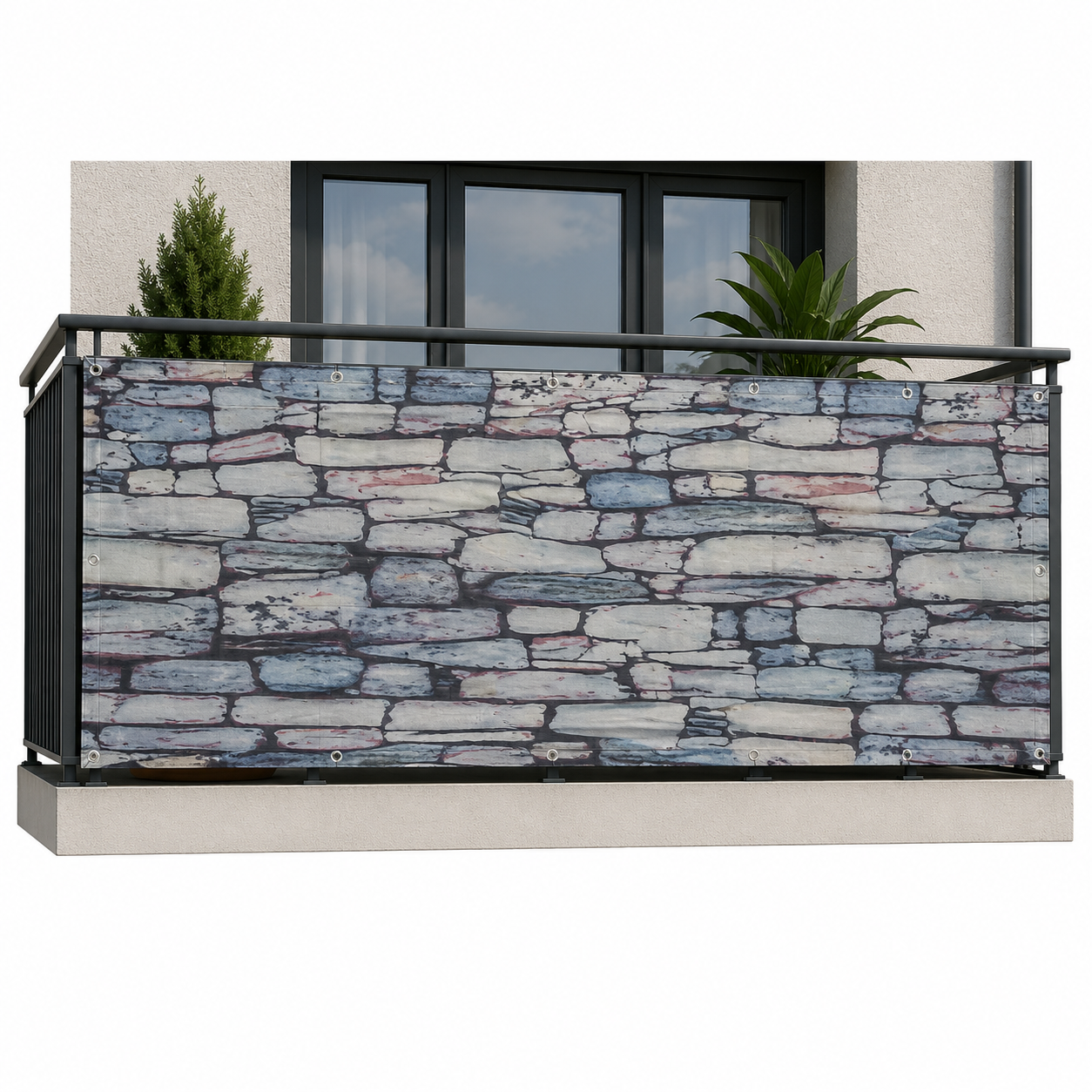 OSŁONA BALKONOWA PREMIUM WODOODPORNA 100% ZASŁONIENIA 90X500CM