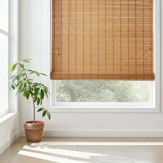 Roleta bambusowa karbonizowana bejcowana