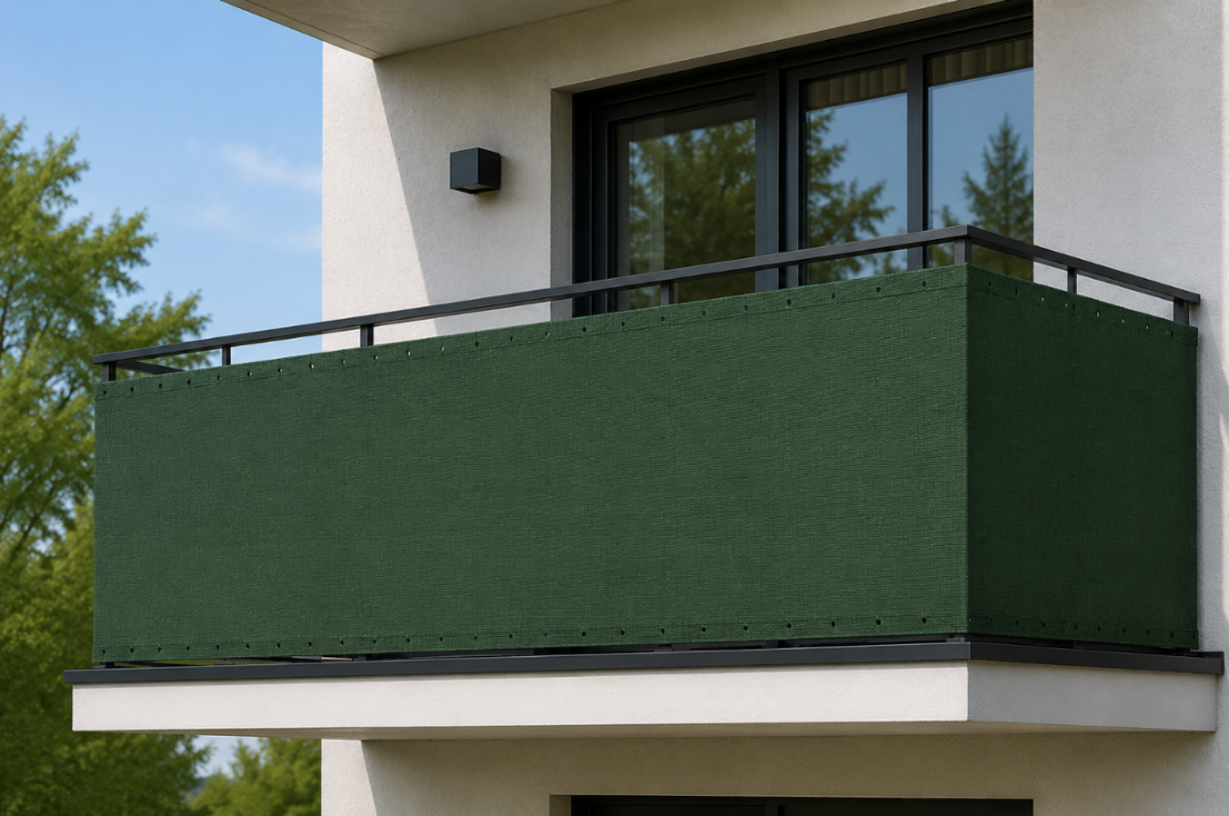 OSŁONA BALKONOWA MATA HDPE 95% UV NA BALKON TARAS
