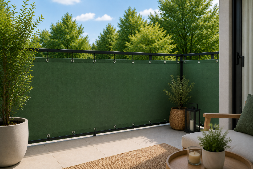 OSŁONA BALKONOWA MATA HDPE 95% UV NA BALKON TARAS