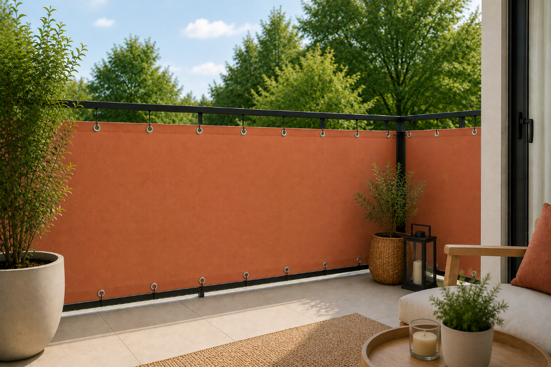 OSŁONA BALKONOWA MATA HDPE 95% UV NA BALKON TARAS