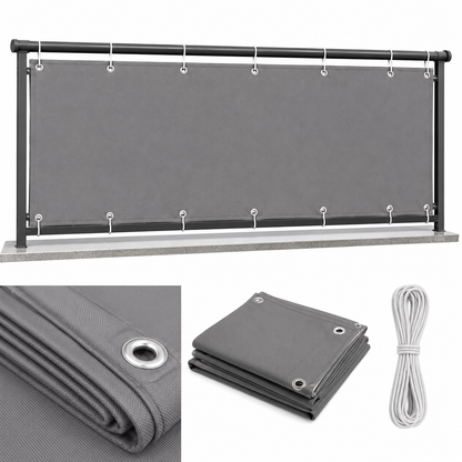 OSŁONA BALKONOWA PREMIUM WODOODPORNA 100% ZASŁONIENIA 90X500CM